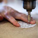Charlotte Tollyfield at work on her studio 2020